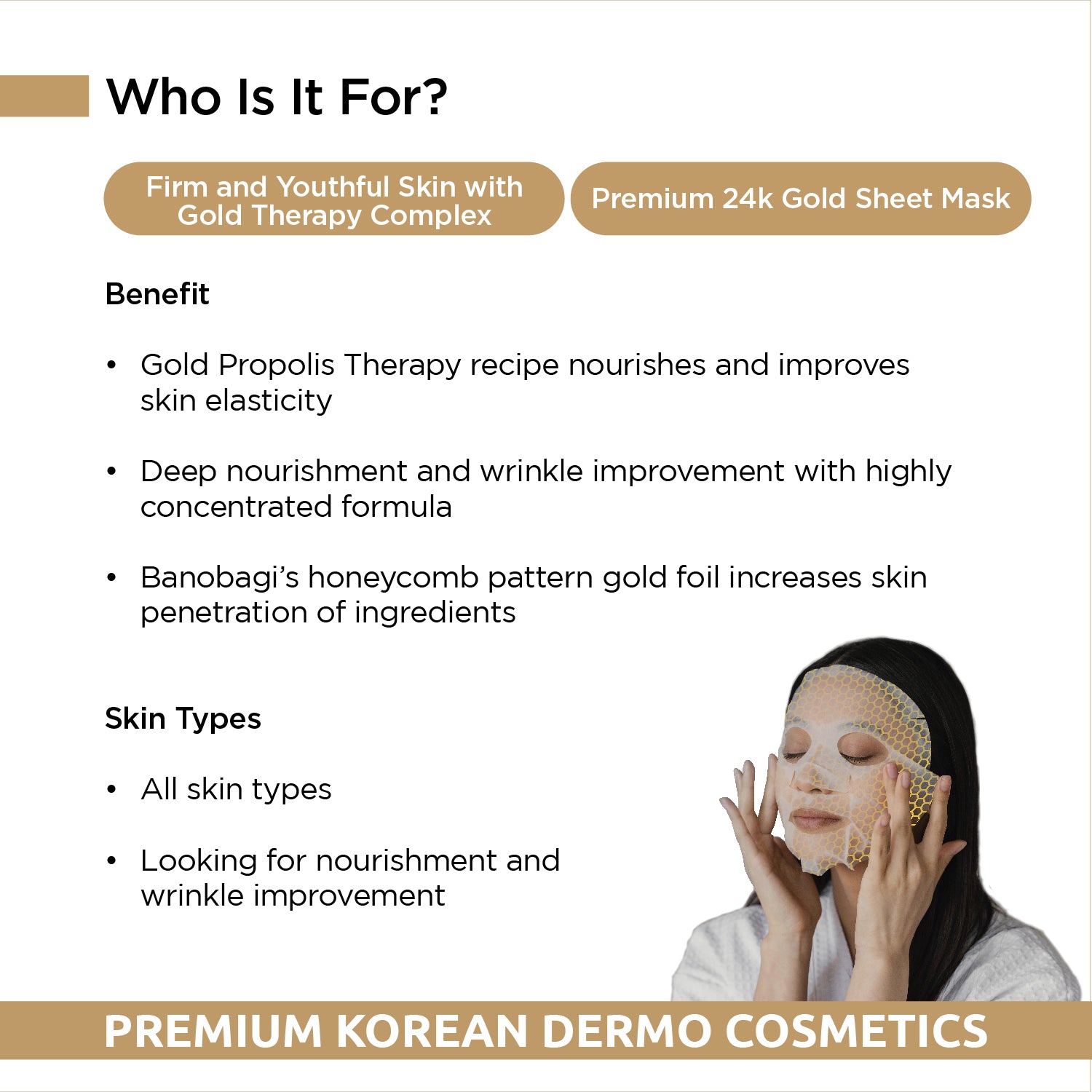 Gold Therapy Propolis Mask