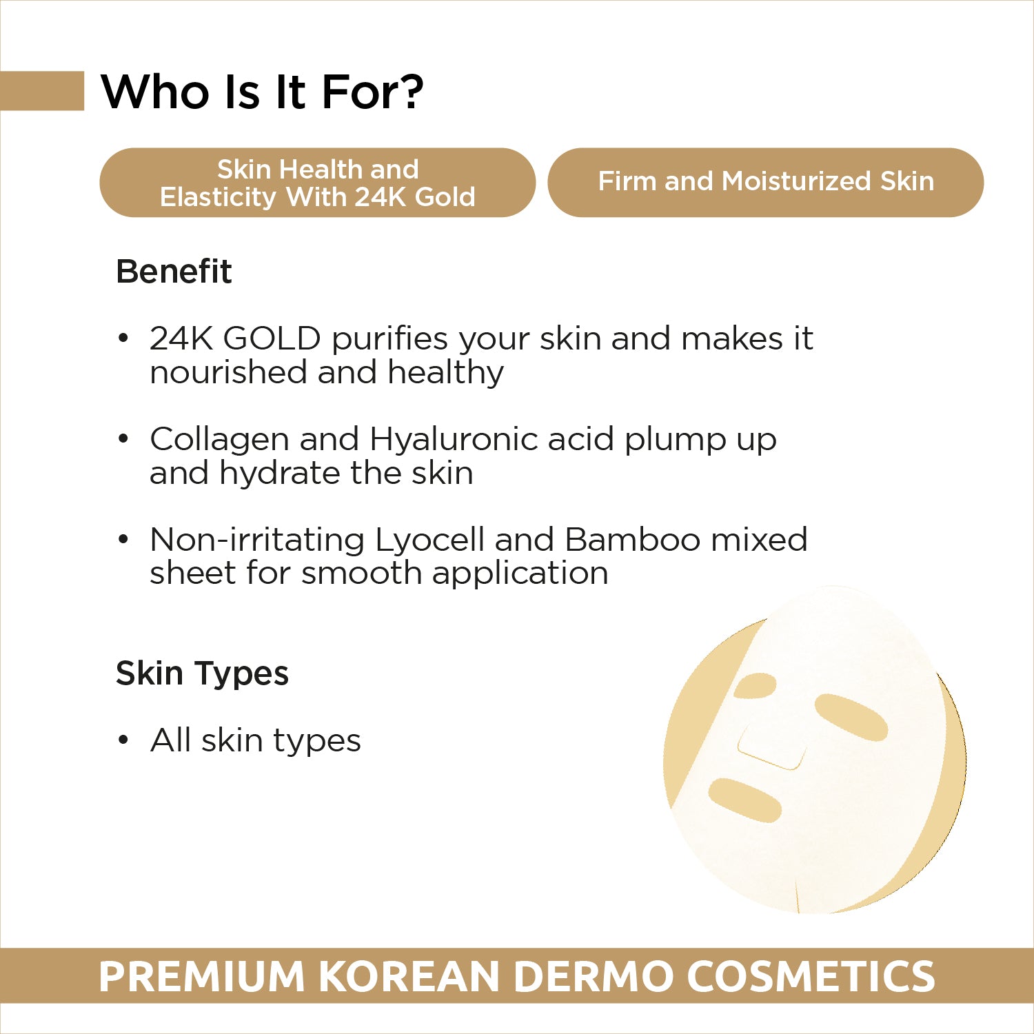 Super Collagen Mask - 24K Gold